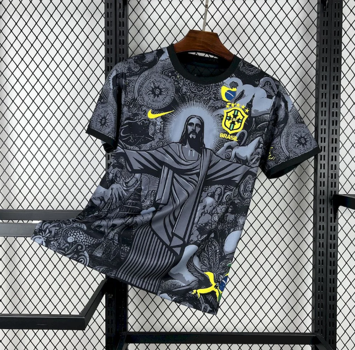 Brésil maillot noir concept  2024 2025
